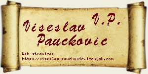 Višeslav Paučković vizit kartica